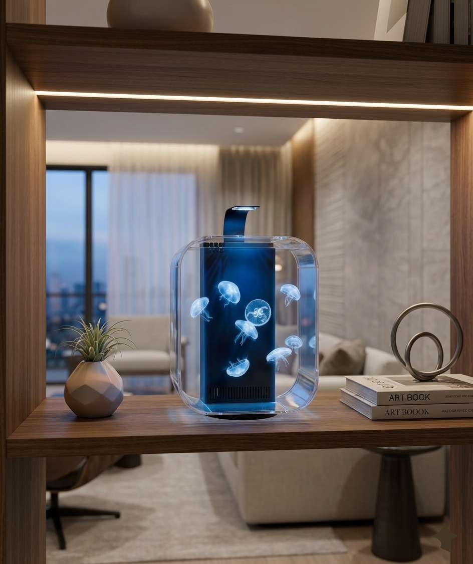 Lunar 一體式水母缸(350x300x450mm) ︳循環系統 ︳水母系統